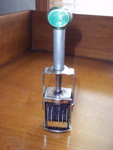 Vintage Garvey S-185 Ink Price Grocery Store Stamper/ Numbering Machine