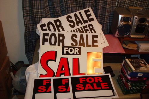 One Lot of Five For Sale Signs