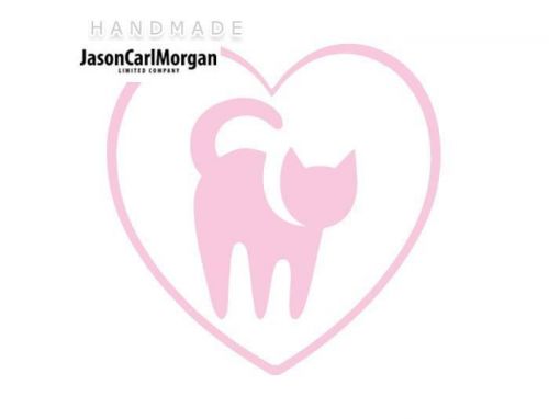 JCM® Iron On Applique Decal, I Love My Cat Soft Pink