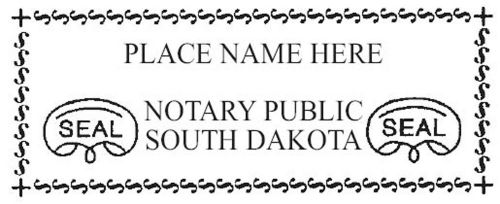 For South Dakota NEW Pre-Inked OFFICIAL NOTARY SEAL RUBBER STAMP Office use