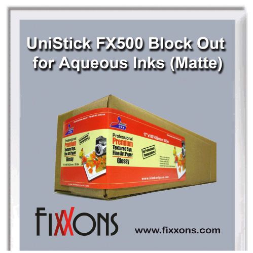 Magnetic sheet - unistick fx500 block out matte - 36&#034; x 50&#039;  (7 rolls) for sale