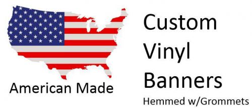 2’ x 6’ Full Color Custom Vinyl Banner – High Quality hemmed w/ Grommets