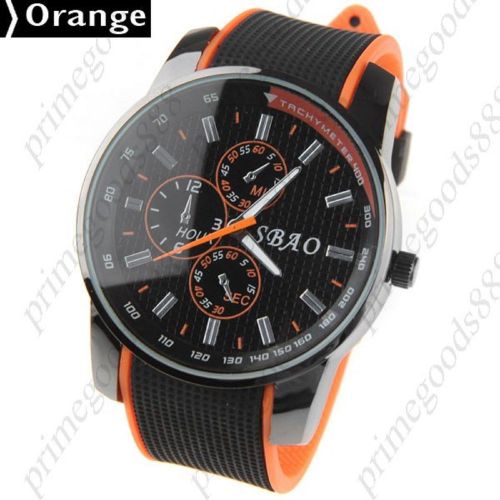 Unisex round case style quartz wrist in orange free shipping wristwatch for sale
