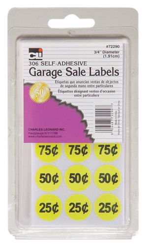Charles Leonard Co. Self Adhesive Garage Sale Label