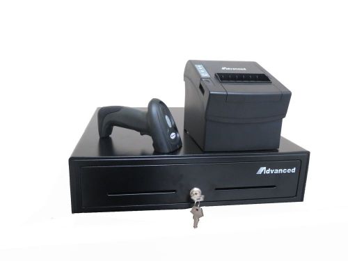 New cash drawer ,thermal printer and barcode scanner bluetooth, for sale