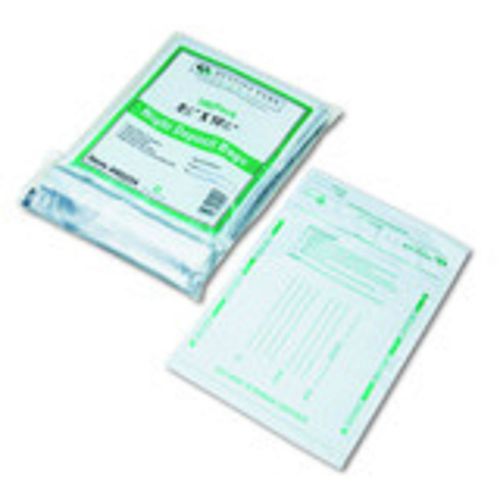 Quality Park Night Deposit Bags with Tear-Off Receipt, 8.5&#034; x 10-1/&#034;2, 100 Bags