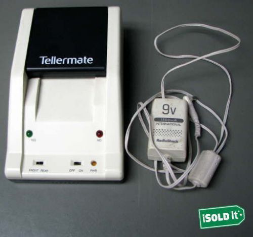 Tellermate model 1800 cashscan us currency verifier led counterfeit detection for sale