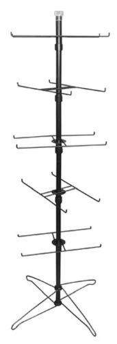NEW 64&#034; 5-TIER BLACK METAL SPINNING MERCHANDISE DISPLAY WIRE RACK spinner rotary