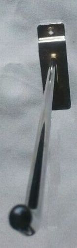 10&#034; slatwall slatgrid panel display metal hook peg hanger chrome lot of 100 for sale