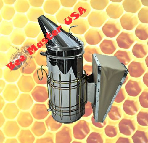 Pro&#039;s choice best bee hive smoker stainless steel with heat shield large size. for sale
