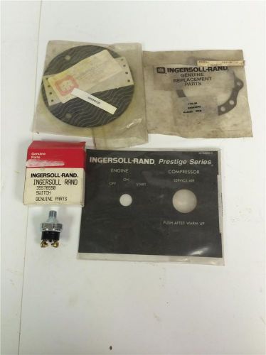 Oem ingersoll rand compressor 35164920 gasket decal &amp; 35578590 switch parts lot for sale