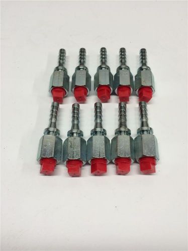 Texas pneumatic air hose barb 1/4&#034; x 1/4&#034; npt female fitting tx-00415 10pc lot for sale