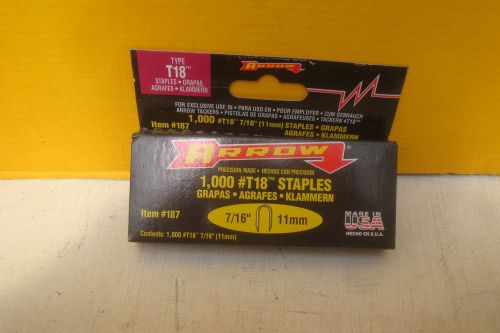 1000 X 11MM ARROW T-18 T18 WIRE AND CABLE STAPLES