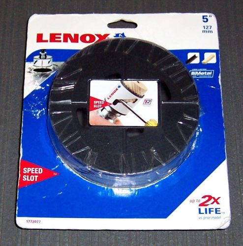 Lenox tools 1772077 5&#034; bi-metal speed slot hole saw for sale