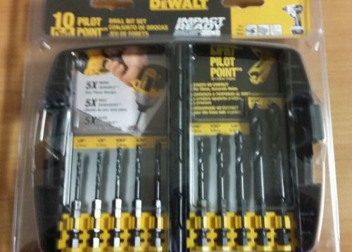 DeWalt DD5060 10 Piece Impact Drilling Set New