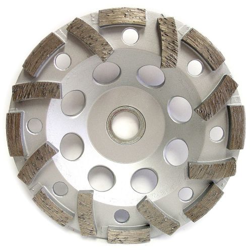 5” premium fan style concrete diamond grinding cup wheel for angle grinder for sale