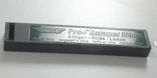 Ettore pro scraper 6&#034; blades pro+ carbon steel razor edge replacement box pack for sale