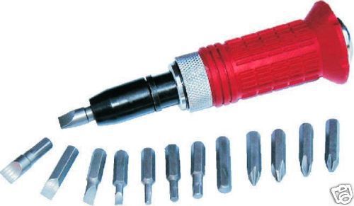 14 pc impact screwdriver screw &amp; socket driver set for sale
