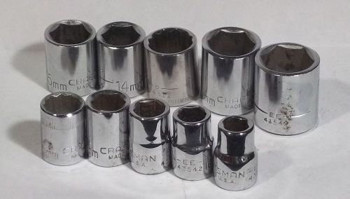 Craftsman sockets mix series 3/8&#034; drive - mixed set - metric for sale
