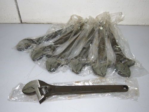 7 WILDE AW15 15&#034; ADJUSTABLE CRESENT WRENCHES, 1-3/4&#034; MAX OPENING, NEW