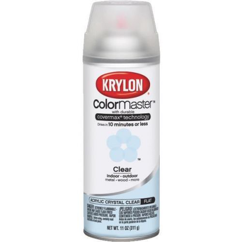 ColorMaster Clear Spray Finish Acrylic-CLEAR FLAT SPRAY FINISH
