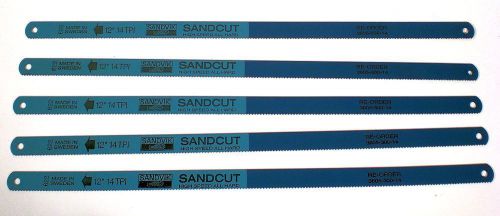 5X Sweden SANDVIK Quality Hacksaw Blades Sandcut 12”14 TPI High Speed All Hard