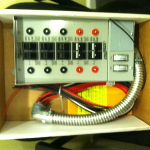RELIANCE 10 CIRCUIT GENERATOR TRANSFER SWITCH  30310A 30AMP NEW