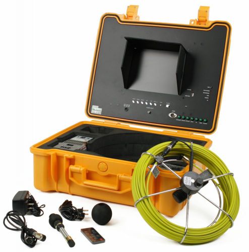 130 ft sewer pipe color camera video system dvr, 512hz trans for sale