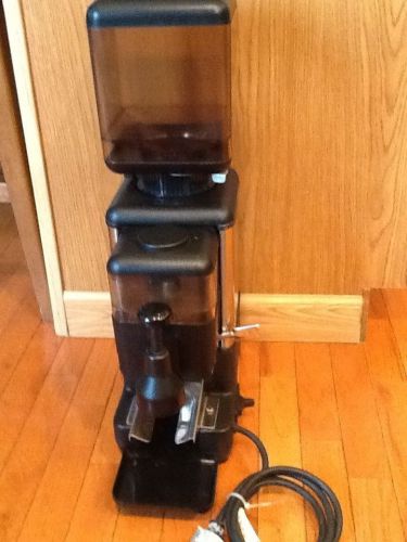 Faema coffee grinder mpn black &amp; stainless commercial coffee bean grinder, used for sale