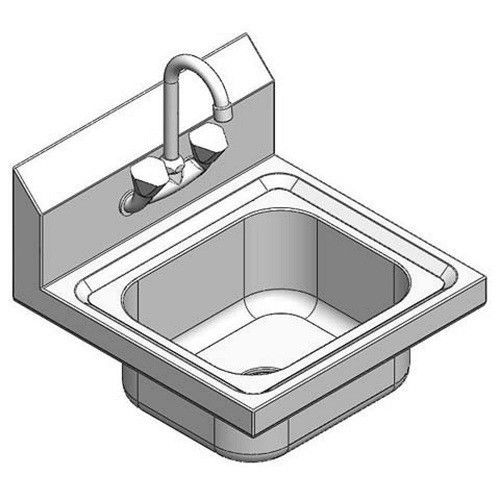 NEW STAINLESS STEEL WALL HUNG HAND SINK WITH FAUCET PSWH-8000A