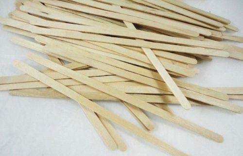 200 Wood Coffee Stirrers Popsicle Sticks Wood Disposable Coffee