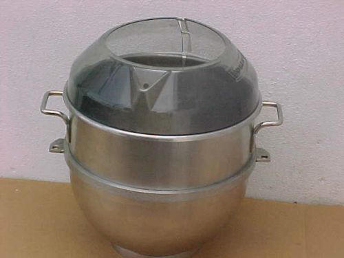 Hobart 60 qt vmlh-60 oem stainless steel bowl w/ free lexan splash cover for sale