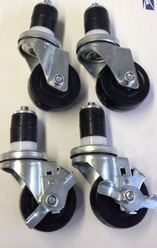 Work table expanding stem caster 3&#034; wheel with 2 brake new (4 wheels included) for sale