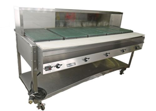 Vollrath 38119 electric 208-240vac 5-well servewell steam table w/breath guard for sale