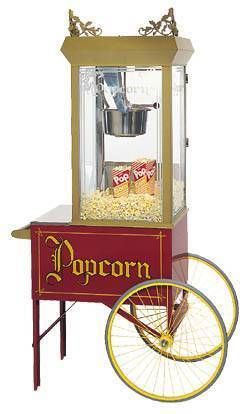 2015 - 28 x 20 inch 2 wheel popcorn cart, red for sale