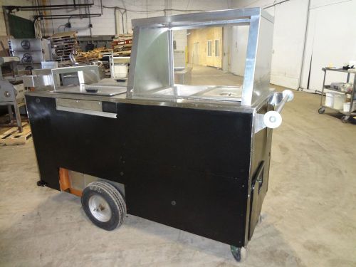 Commercial &#034;hot dog&#034; concession cart w/hot water heater, 2 warmer, insulated bin for sale