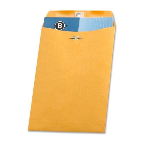 Business Source Heavy-Duty Clasp Envelope - #63(6.5&#034;x9.5&#034;)-100/Box  - BSN36661