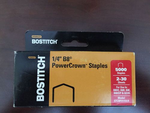 Stanley Bostitch B8 PowerCrown Premium 1/4&#034; Staples STCR21151/4