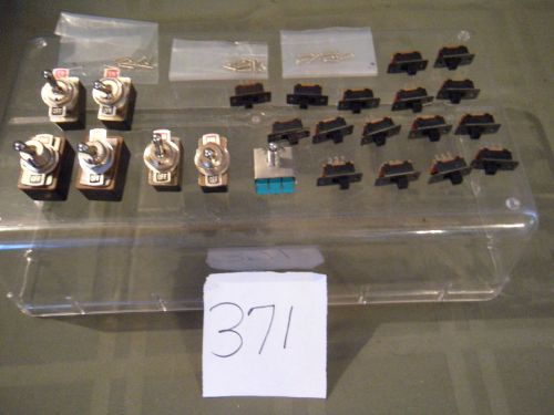 LOT of 23 toggle &amp; Slide switches For Train Layouts, Etc.