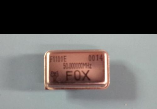 LOT OF (50) NEW FOX F1100E-500 / 50.000MHZ 5.0V TTL CLOCK OSCILLATOR