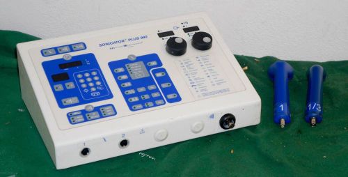 Mettler Sonicator Plus 992 Ultrasound + Two Probes !!   F78