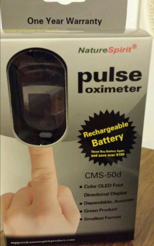 naturespirit fingertip pulse oximeter display