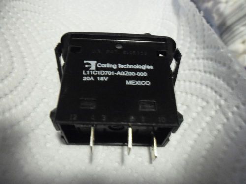 Carling Technologies L11C1D701-AGZ00-000 Rocker Switch with green light