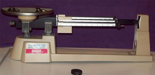 Vintage ohaus triple beam precision balance scale (700/800 series) for sale