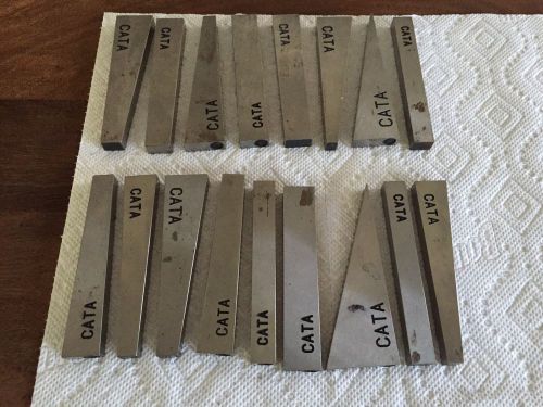 Machinist angle plates/wedges set 3/8 thick