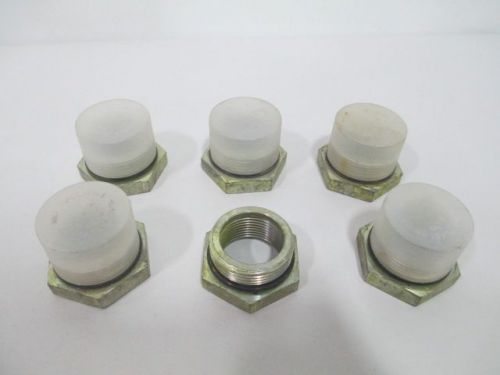 LOT 6 NEW PARKER 1X1-1/4IN NPT STEEL REDUCING BUSHING FITTING D254916