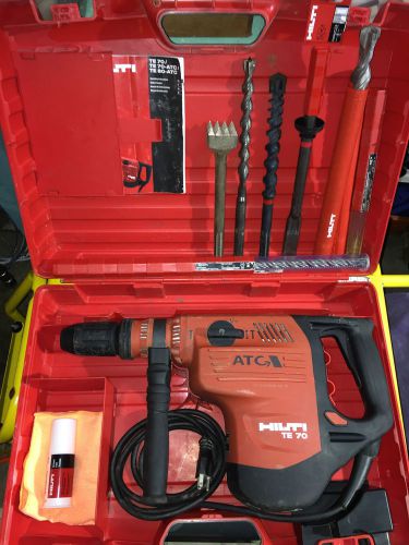 ***hilt te 70-atc sds-max combination rotary hammer drill bundle with hilti bits for sale