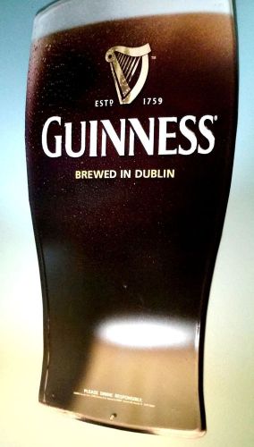 GUINESS &#034;250 YEAR&#034; Commemorative Metallic Sign (approx. 4ft. tall by 3ft. wide)