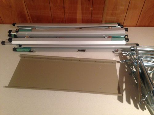 Lightly used vertical map/blueprint storage  rack w/ 12 pivot hangers for sale