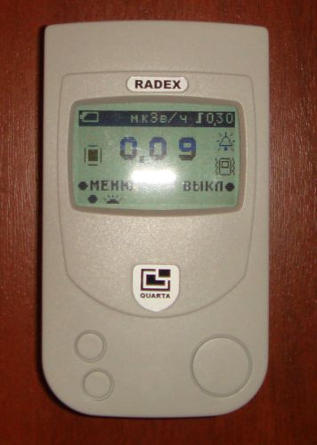 RADEX RD 1706 - Radiation Detector  (Geiger Counter), 2012, russian interface